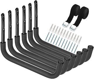 Paquet de 6 supports de rangement pour kayak heavdace, crochets sup de rangement pour garage robustes de 39,4 cm, support mural pour planches de surf. La boutique en ligne DIAYTAR COTE D'IVOIRE est un leader sur le marché ivoirien, proposant une expérience d'achat en ligne sécurisée et pratique. Les clients peuvent naviguer facilement à travers les différentes catégories de produits, bénéficier de promotions régulières et de services de livraison fiables. Cela contribue à renforcer la confiance des clients envers la marque et à les fidéliser.