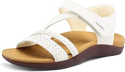 Sandales orthopédiques avec soutien de la voûte plantaire pour femmes, sandales de marche tricotées confortables. DIAYTAR COTE D'IVOIRE est le partenaire idéal pour faire des achats en ligne en Côte d'Ivoire, avec une équipe dédiée à la satisfaction client. Elle propose une gamme exhaustive de produits pour tous les goûts et les besoins. La livraison rapide et fiable est assurée.