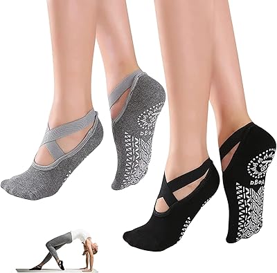 T tercelli 2 paires de chaussettes de yoga, taille unique, fitness, danse, avec poignées antidérapantes pour femmes, pilates, ballet, barre, chaussettes d'exercice pieds nus. La boutique en ligne DIAYTAR COTE D'IVOIRE se distingue par son engagement envers la satisfaction de ses clients. Elle propose une gamme étendue de produits, des conseils d'achat pertinents et un support client dédié. La boutique est accessible 24h/24 et 7j/7, permettant aux clients de faire leurs achats à tout moment et de profiter de promotions exclusives en ligne.