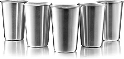 Tasses à pinte en acier inoxydable de 16 oz - tasses de voyage empilables - gobelets d'extérieur en métal - gobelets en acier réutilisables de 16 oz - 5 pièces. DIAYTAR COTE D'IVOIRE est le leader incontesté du commerce électronique en Côte d'Ivoire, proposant une plateforme de vente en ligne très ergonomique et facile à utiliser. Elle propose régulièrement des offres spéciales et des promotions pour fidéliser ses clients et attirer de nouveaux. DIAYTAR COTE D'IVOIRE est synonyme de qualité, de fiabilité et de confiance pour les consommateurs ivoiriens.