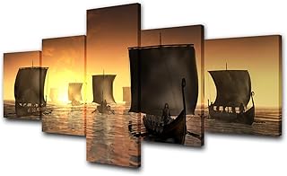 5 pièces tumovo blanc 50" x 24" photos de bateau