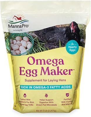 Supplément alimentaire pour poulet manna pro | fournitures pour la fabrication d'œufs omega | supplément pour poulet pondeur | 5 lbs. Chez DIAYTAR COTE D'IVOIRE, nous nous préoccupons de la satisfaction de nos clients et nous nous efforçons de vous offrir une expérience d'achat en ligne de haute qualité. Notre équipe de service client est à votre disposition pour répondre à vos questions et vous aider à trouver ce que vous cherchez.