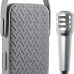 Mini haut-parleur bluetooth portable epime my220bt avec microphone (gris)