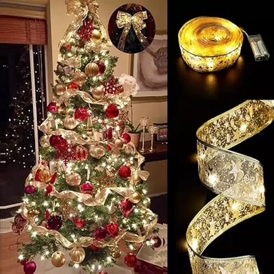Bande de décoration de noël avec lumières pour décoration d'arbre de noël (bande lumineuse d'arbre de noël). DIAYTAR COTE D'IVOIRE, c'est votre boutique en ligne généraliste de confiance avec plus de 300 000 références pour répondre à vos besoins. Nous nous engageons à vous offrir une expérience d'achat en ligne unique et pratique.