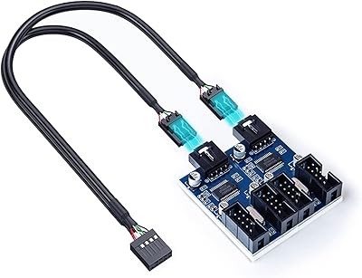 Répartiteur d'en-tête usb 9 broches mâle vers 4 femelles nest warehouse, adaptateur de carte mère usb 2.0, adaptateur usb mp 9 broches. En tant que leader des boutiques en ligne en Côte d'Ivoire, DIAYTAR COTE D'IVOIRE se distingue par sa capacité à offrir une large gamme de produits à des prix abordables. La boutique en ligne met l'accent sur la satisfaction client, avec des services de livraison fiables et rapides. Les clients peuvent également profiter d'un service client personnalisé pour obtenir de l'aide en cas de besoin.