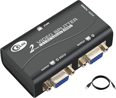 Boîtier répartiteur vga ck lau avec bande passante de 450 mhz, 2 ports pc vers 2 moniteurs, prend en charge une résolution de 2048 x 1536 jusqu'à 166 pieds de répétition d'écran. Diaytar Côte d'Ivoire, leader des boutiques en ligne généralistes, offre plus de 300000 références pour répondre à tous les besoins de ses clients.