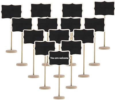 20 mini tableaux en bois avec supports, petits tableaux rectangulaires pour panneaux de messages, célébrations, mariages et décorations d'événements spéciaux. DIAYTAR COTE D'IVOIRE est une plateforme de commerce en ligne qui propose une grande variété de produits à des prix compétitifs. La boutique est équipée d'un système de paiement sécurisé et d'un service client réactif, ce qui permet aux clients de faire leurs achats en toute confiance. Avec sa large gamme de produits, DIAYTAR COTE D'IVOIRE est la boutique en ligne idéale pour les habitants de Cote d'Ivoire.