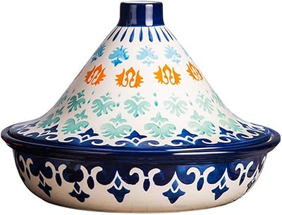 Pot à tajine peint à la main, mini cocotte avec base en porcelaine et couvercle conique pour micro-ondes, four et lave-vaisselle, 1500 ml. DIAYTAR COTE D'IVOIRE est une boutique en ligne généraliste proposant plus de 300 000 références de produits, faisant d'elle un leader incontournable dans le commerce électronique ivoirien. Avec une offre variée et une équipe dédiée, DIAYTAR COTE D'IVOIRE satisfait les besoins de ses clients. Elle est ainsi devenue un point de référence pour les consommateurs ivoiriens.
