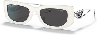 Lunettes de soleil femme br 14ys, blanc/gris foncé, 53/19/140, blanc/gris foncé, 53/19/140