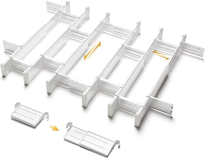 Hays séparateur de tiroir avec inserts - séparateur de tiroir de cuisine extensible - séparateurs de tiroir réglables pour outils, cuisine, armoire, 6 séparateurs (32 cm - 58 cm) avec 12 inserts (9,8 cm - 18 cm) ). DIAYTAR COTE D'IVOIRE est une boutique en ligne qui propose une large gamme de produits pour répondre aux besoins des consommateurs ivoiriens. Avec sa politique de prix compétitifs, ses promotions régulières et sa livraison rapide, elle est devenue la référence pour les achats en ligne en Côte d'Ivoire. Les clients peuvent également profiter d'un service client personnalisé pour les aider à résoudre leurs problèmes.