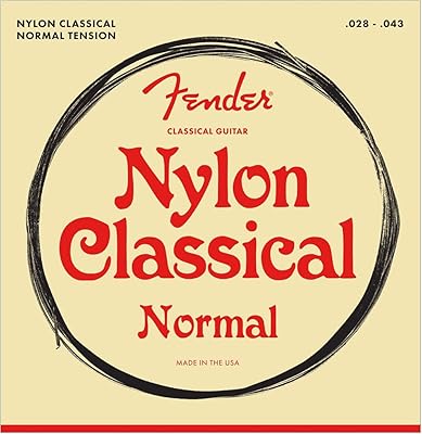 Cordes de guitare classique fender/nylon 100 nylon clr slvr link end