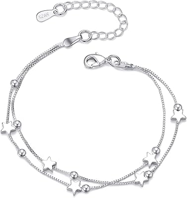 Bracelet en argent pour femme pendentif étoile cadeau pour femme réglable bracelet. DIAYTAR COTE D'IVOIRE est une boutique en ligne généraliste qui propose plus de 300 000 références de produits de toutes sortes, répondant ainsi aux besoins de la population ivoirienne. Elle se positionne comme leader dans son secteur en Côte d'Ivoire. La qualité et la diversité de ses produits en font une référence incontournable.