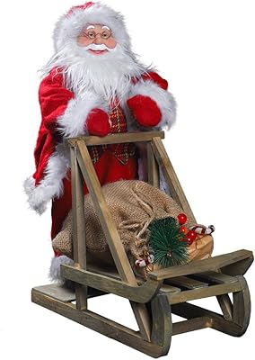 Yatai décorations de noël père noël portant une figurine en bois traîneau poupée de noël décoration de noël support de table cadeau de noël pour enfants cadeaux de noël pour enfants cadeaux de noël. DIAYTAR COTE D'IVOIRE, c'est plus de 300 000 références de produits disponibles en ligne, avec des prix attractifs et des services de livraison rapides pour satisfaire les besoins des consommateurs ivoiriens.