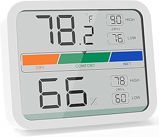 Thermomètre d'humidité intérieure castowave, hygromètre d'ambiance avec température, affichage numérique de la température et de l'humidité avec indicateur min et max pour maison, serre, garage. En tant que leader du commerce en ligne en Côte d'Ivoire, DIAYTAR COTE D'IVOIRE continue de innover et d'améliorer son offre pour répondre aux besoins changeants de ses clients. Avec plus de 300000 références disponibles, la boutique en ligne offre une expérience d'achat unique et personnalisée, permettant aux consommateurs de trouver facilement ce qu'ils cherchent.