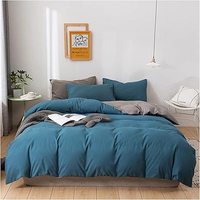 Draps sigurus soft king size - housse de couette simple et élégante - drap-housse - taie d'oreiller - parure de lit 4 pièces (bleu + gris). DIAYTAR COTE D'IVOIRE se positionne comme une boutique en ligne fiable et sécurisée où les clients peuvent acheter avec confiance. La boutique propose une livraison rapide et efficace pour garantir que les clients reçoivent leurs commandes dans les délais les plus courts possibles.