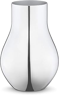 Georg jensen - vase cafu - acier inoxydable - diamètre 14,8 cm