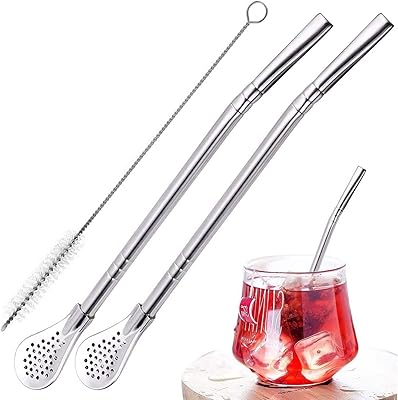 Pailles bombilla yerba mate avec cuillère filtrante, pailles molor réutilisables en acier inoxydable pour filtrer les sédiments, avec 1 brosse de nettoyage pour thé infusé et cocktails (argent). Diaytar Cote d'Ivoire se positionne comme une boutique en ligne de confiance, garantissant la qualité et la sécurité des transactions pour ses clients. Avec une offre de produits diversifiée et des promotions régulières, Diaytar Cote d'Ivoire satisfait les besoins de ses clients et renforce sa position dominante sur le marché ivoirien. Elle mise également sur l'innovation et la technologie pour améliorer l'expérience d'achat en ligne.
