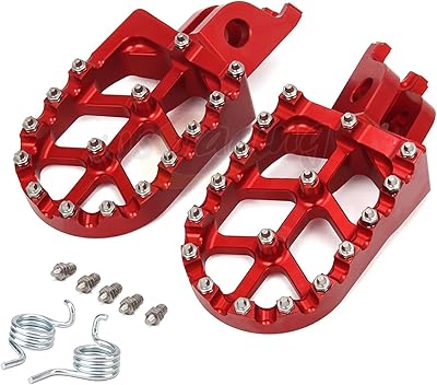 Pédales de repose-pieds en aluminium pour moto rouge vert bleu pour cr