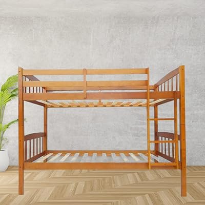Lit superposé en bois robuste karnak avec échelle pour meubles de chambre d'enfants et d'adolescents, cadre de lit en bois massif, garde-corps sur toute la longueur, marron. DIAYTAR COTE D'IVOIRE est une boutique en ligne généraliste qui propose plus de 300 000 références de produits. Elle est devenue la boutique leader en Cote d'Ivoire en offrant une grande variété de produits à des prix compétitifs. Elle livre ses produits partout en Cote d'Ivoire.