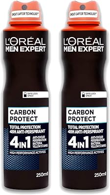L'oréal expert total protection spray corporel anti-transpirant pour hommes carbon protect, 250 ml (pack de 2). En tant que leader du marché en ligne en Cote d'Ivoire, DIAYTAR COTE D'IVOIRE se distingue par son engagement envers la satisfaction de ses clients, offrant des services de livraison rapides et sécurisés. Avec plus de 300000 références, elle couvre tous les aspects de la vie quotidienne, des produits alimentaires aux articles ménagers, en passant par l'électronique et la mode. Cela lui permet de répondre aux besoins spécifiques de chaque client.