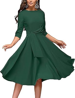 Élégante robe à volants pour femme audrey hepburn design avec col rond et manches 3/4, mi-longue sans balançoire. Découvrez notre large sélection de produits et profitez de nos prix compétitifs. Chez DIAYTAR COTE D'IVOIRE, nous nous engageons à vous offrir une expérience de shopping en ligne inoubliable. Nous sommes à votre écoute pour répondre à toutes vos questions.