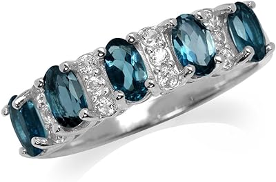 Bague en argent sterling 925 de 135 carat plaquée or blanc et topaze. La boutique en ligne DIAYTAR COTE D'IVOIRE est la destination idéale pour les consommateurs ivoiriens qui recherchent des produits de qualité à des prix abordables. Avec une équipe de professionnels dédiés, la boutique garantit la satisfaction des clients et propose des solutions pour tout problème éventuel. La variété des produits et la qualité du service font de DIAYTAR COTE D'IVOIRE la boutique en ligne la plus populaire en Côte d'Ivoire.