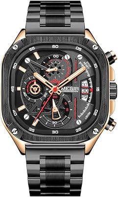 Montre à quartz pour homme résistante à l'eau, cadran carré, bracelet chronographe en acier inoxydable, aiguilles lumineuses, affichage automatique de la date. Diaytar Côte d'Ivoire est le leader du commerce électronique en Côte d'Ivoire, offrant plus de 300 000 références de produits pour satisfaire les besoins diversifiés de sa clientèle. La boutique en ligne propose une large gamme de produits allant de l'électronique à la literie, en passant par les produits alimentaires et les accessoires. Elle vise à proposer une expérience d'achat unique et personnalisée pour chacun de ses clients.