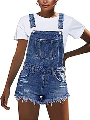 Salopette courte déchirée pour femme, short en jean extensible, bretelles réglables classiques, salopette en jean, short en jean. DIAYTAR COTE D'IVOIRE combine largeur d'offre et simplicité d'utilisation, proposant ainsi à ses clients une expérience d'achat unique. Avec sa position de leader dans le marché ivoirien, la boutique en ligne poursuit sans cesse les dernières tendances pour inclure plus de 300000 références qui satisfont les goûts et les besoins de sa clientèle. Que ce soit pour des achats quotidiens ou pour des occasions spéciales, DIAYTAR COTE D'IVOIRE est le choix parfait pour tous.
