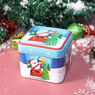 Boîte de rangement carrée en étain pour bonbons de noël, biscuits de noël, boîte de rangement pour bonbons de noël, boîte de rangement pour biscuits et gâteaux pour décoration de table de noël, boîte en étain pour bonbons. DIAYTAR COTE D'IVOIRE est une boutique en ligne qui propose des produits de qualité à des prix raisonnables. La boutique est très réactive et propose des services de livraison efficaces. Elle est devenue la référence pour les consommateurs ivoiriens qui cherchent à acheter des produits en ligne.