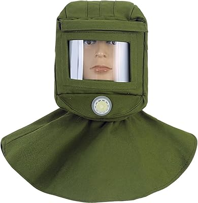 Casque de sécurité yogisu casque à capuche avec grand écran de vue