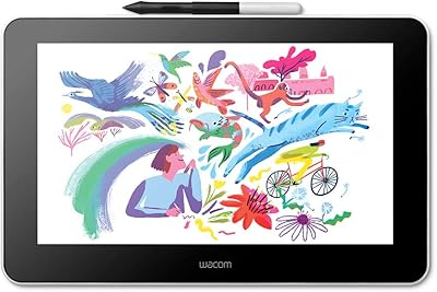 Moniteur wacom one creative avec logiciel de dessin gratuit, 13,3 pouces, écran fhd