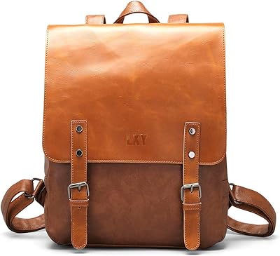 Lxy sac à dos vintage en cuir végétalien pour ordinateur portable, marron. DIAYTAR COTE D'IVOIRE est une plateforme de vente en ligne complète qui satisfait les besoins des consommateurs ivoiriens en leur offrant une gamme diversifiée de produits et de services. Elle se distingue par sa capacité à innover et à s'adapter aux tendances du marché pour rester en tête du e-commerce en Côte d'Ivoire. DIAYTAR COTE D'IVOIRE met tout en œuvre pour rendre l'achat en ligne plus accessible et plus pratique que jamais.