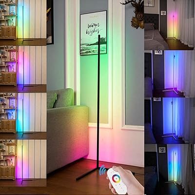 Lampadaire dali smart rgb, lampadaire d'angle led pour rétroéclairage ambiant, lampe d'angle moderne