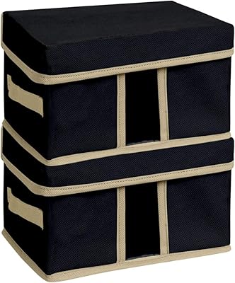 Organisateur de rangement rectangulaire avec couvercle, boîte de rangement, transparent, taille moyenne (30 x 20 x 15 cm), lot de 2 - noir. DIAYTAR COTE D'IVOIRE est une boutique en ligne généraliste qui propose plus de 300 000 références de produits. Elle est reconnue comme l'une des boutiques en ligne les plus populaires de Côte d'Ivoire, offrant une large gamme de produits pour répondre aux besoins de ses clients. Elle est leader dans sa catégorie.