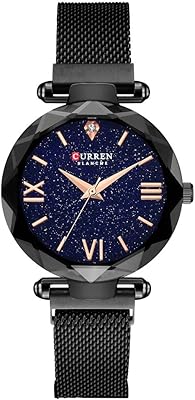 Montres pour femmes, montre analogique à quartz curren, bracelet en acier inoxydable étanche