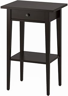 Table de chevet ambar hemnes pour chambre à coucher, 2 tiroirs, butée coulissante en bois massif noir. DIAYTAR COTE D'IVOIRE, la boutique en ligne généraliste de confiance, propose une expérience de shopping en ligne unique et agréable. Avec plus de 300 000 références, vous pouvez choisir parmi une large gamme de produits pour vous et vos proches. DIAYTAR COTE D'IVOIRE est la destination idéale pour faire des achats en toute sécurité et rapidité, avec des livraisons rapides et des retours faciles.