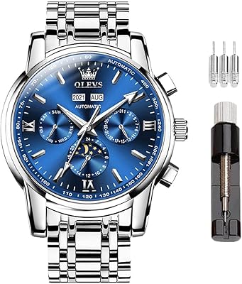 Montre automatique pour homme, mécanique à remontage automatique, montre de luxe en acier
