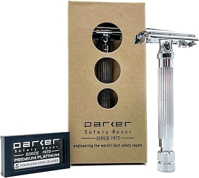 Rasoir de sécurité parker, rasoir de sécurité à double tranchant pour hommes