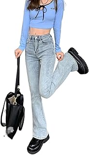Giftzu pantalon taille haute pour femme, taille haute ample et confortable, pantalon large