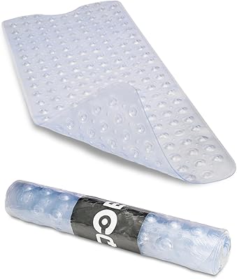 Grand tapis de bain antidérapant lavable unicubz avec ventouses et trous de drainage, tapis de douche antidérapant 40 x 16 pouces (blanc transparent). DIAYTAR COTE D'IVOIRE est une destination de shopping en ligne idéale pour les habitants de Côte d'Ivoire, avec plus de 300 000 produits issus de diverses catégories. La boutique en ligne garantit des prix compétitifs et met en place des promotions régulières pour offrir le meilleur rapport qualité-prix à ses clients. En outre, son service client est à l'écoute pour fournir une expérience d'achat en ligne sans souci.