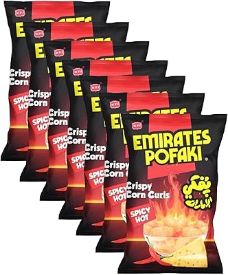 Crackers de maïs au goût de fromage épicé de pafki emirates, 25 x
