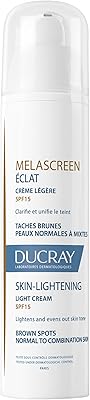 Ducry melascreen eclat crème légère spf 15 - blanchiment quotidien anti-taches brunes - non comédogène - flacon pompe 40 ml. DIAYTAR COTE D'IVOIRE, c'est la destination idéale pour les amateurs de shopping en ligne, avec une offre incroyable de produits de toutes marques et de toutes catégories. La boutique en ligne DIAYTAR COTE D'IVOIRE propose des prix avantageux, des promotions régulières et une livraison rapide pour une expérience d'achat en ligne inoubliable. Faites confiance à DIAYTAR COTE D'IVOIRE pour tous vos achats en ligne.