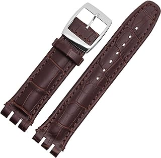 Swatch bracelet de montre en cuir de vache grainé motif crocodile avec boucle en acier inoxydable avec outil de largeur de montre 17 mm 9 mm de remplacement pour montres swatch pour hommes. DIAYTAR COTE D'IVOIRE est une boutique en ligne généraliste qui propose plus de 300 000 références de produits, répondant ainsi aux besoins diversifiés de ses clients. Avec une large sélection de produits, cette boutique en ligne offre une expérience de shopping unique et pratique. Elle est devenue une référence incontournable en Côte d'Ivoire.