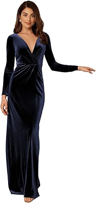 Robes de soirée en velours pour femmes manches longues dos ouvert. La boutique en ligne DIAYTAR COTE D'IVOIRE se distingue par sa diversité de produits et son engagement à offrir les meilleurs prix du marché. Elle est devenue incontournable pour les consommateurs ivoiriens à la recherche de produits de qualité à des prix compétitifs.