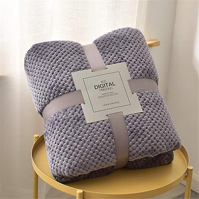 Couverture double en flanelle de couleur pure, couverture polaire et couverture en flanelle