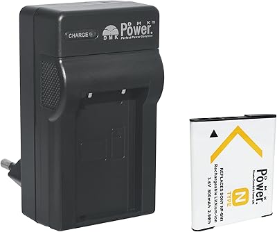 Batterie dmk power np-bn1 (800 mah) et chargeur de batterie de voyage tc600e