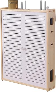 Boîte de rangement de grande capacité, boîte de rangement sans fil en bois