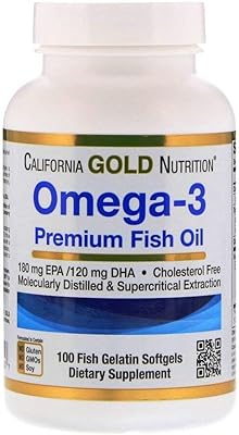 California gold nutrition omega-3, huile de poisson de qualité supérieure, 100 gélatines molles