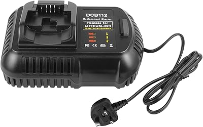 Laptech 10.8v 14.4v 20v dcb112 chargeur de batterie de remplacement pour dewalt dcb201