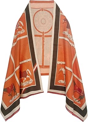 Foulards en soie pashmina pour femmes, châle de soirée, écharpe de cheval, couverture